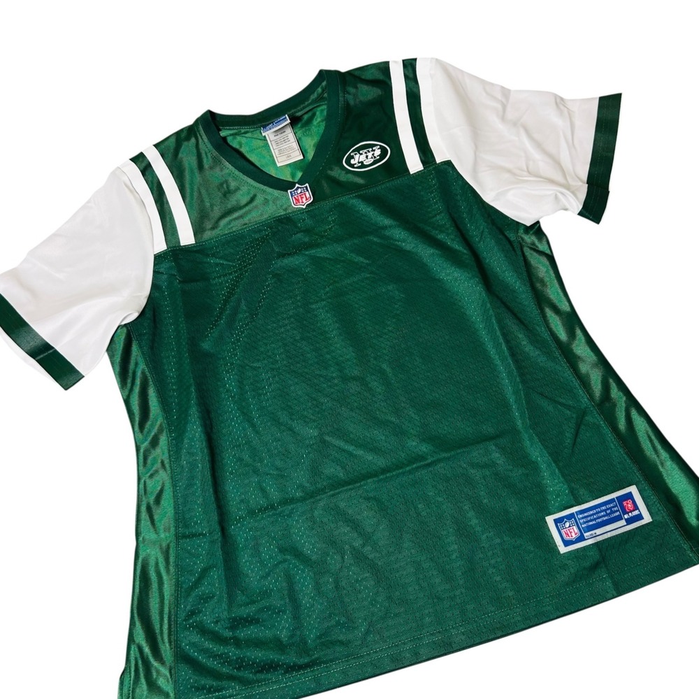 NEW New York Jets Jersey Womens L‎ Green Blank NFL Pro Line 365 Football